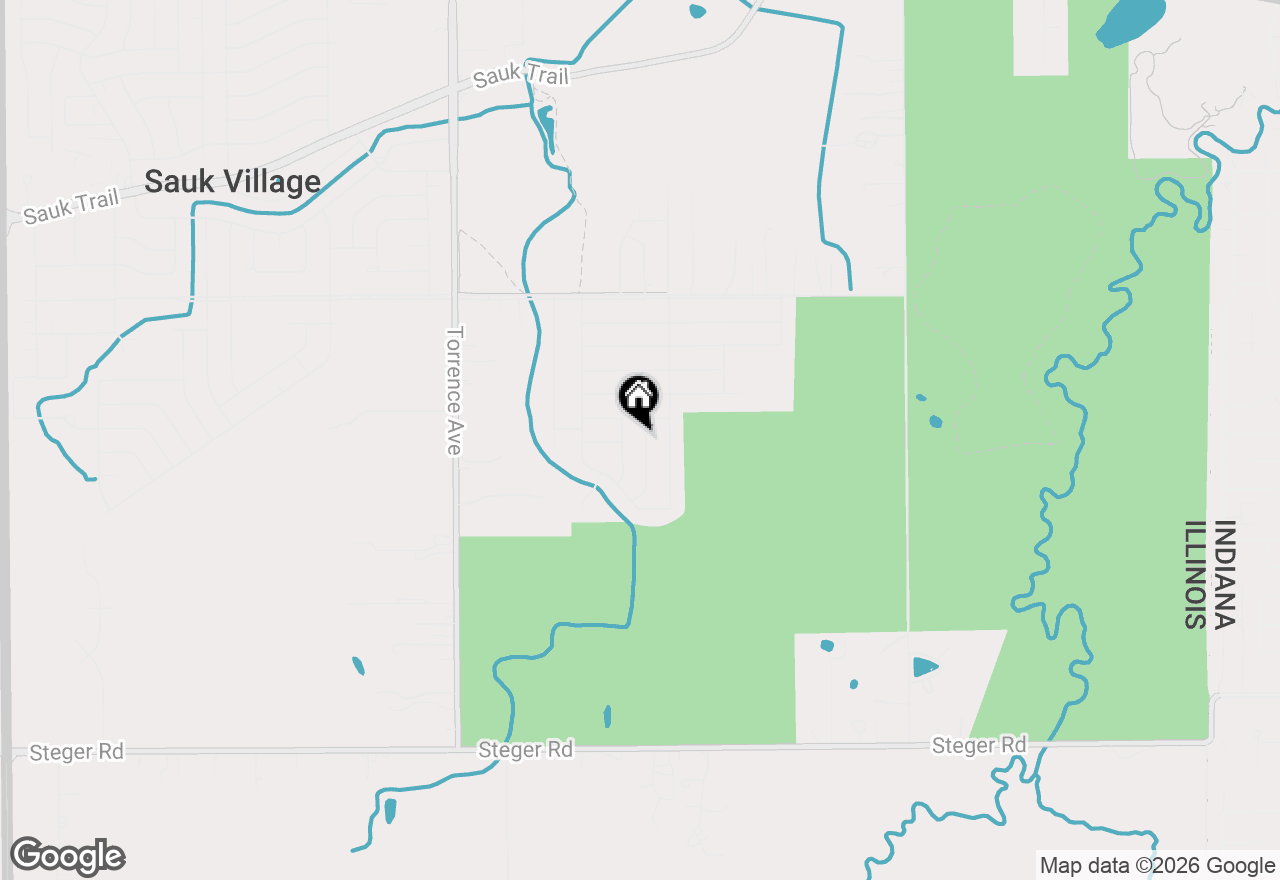 Map of 22606 Theodore Lane, Sauk Village, IL 60411