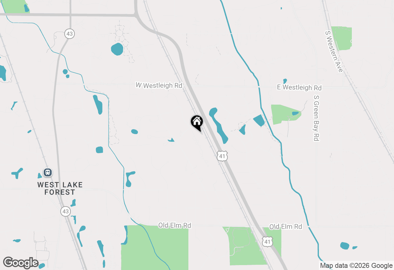 Map of 691 Hunter Lane, Lake Forest, IL 60045