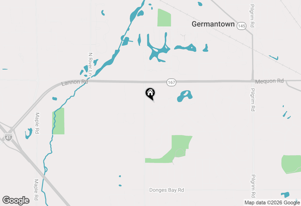 Map of N110W17051 Ashbury Ln, Germantown, WI 53022