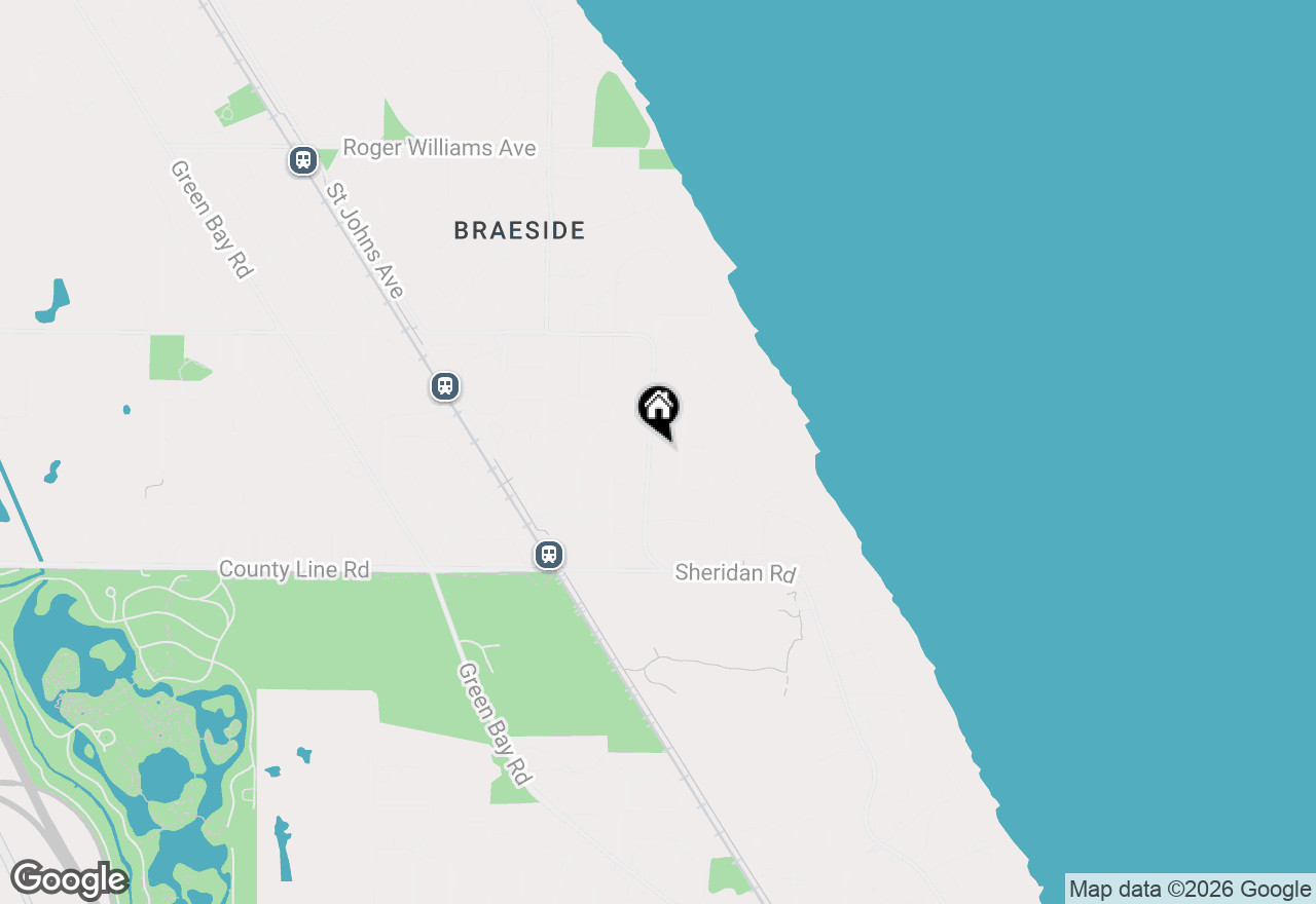 Map of (Address confidential), Highland Park, Illinois 60035