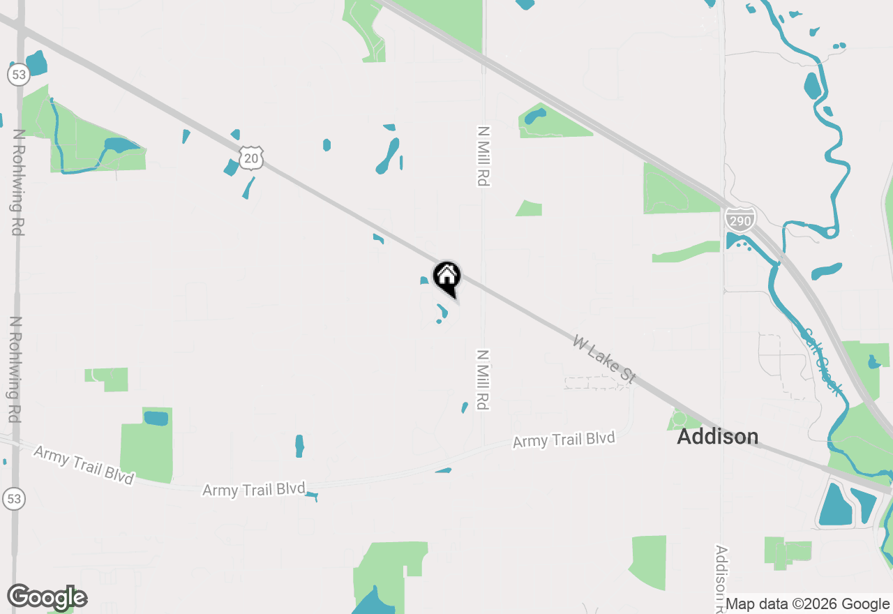 Map of 649 N Briar Hill Lane #3, Addison, IL 60101