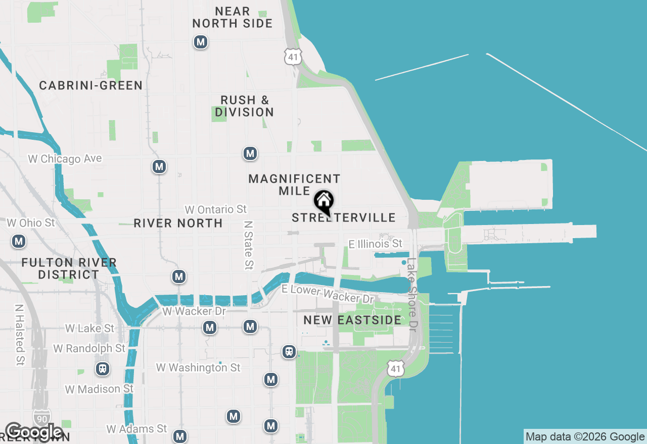 Map of 211 E Ohio Street #815, Chicago, IL 60611