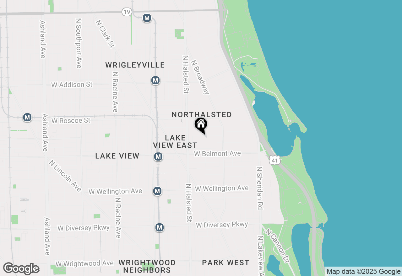 Map of 715 W Aldine Avenue #PH, Chicago, IL 60657