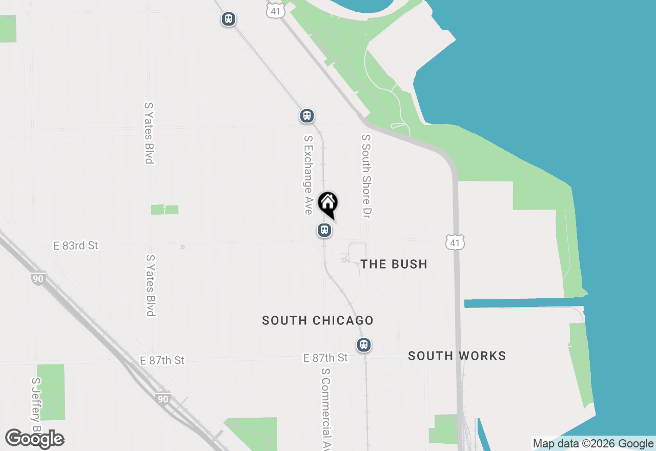 Map of 8227 S Commercial Avenue, Chicago, IL 60617