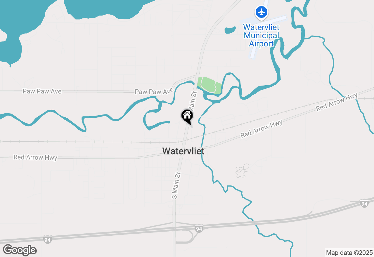 Map of 324 N Main Street, Watervliet, MI 49098