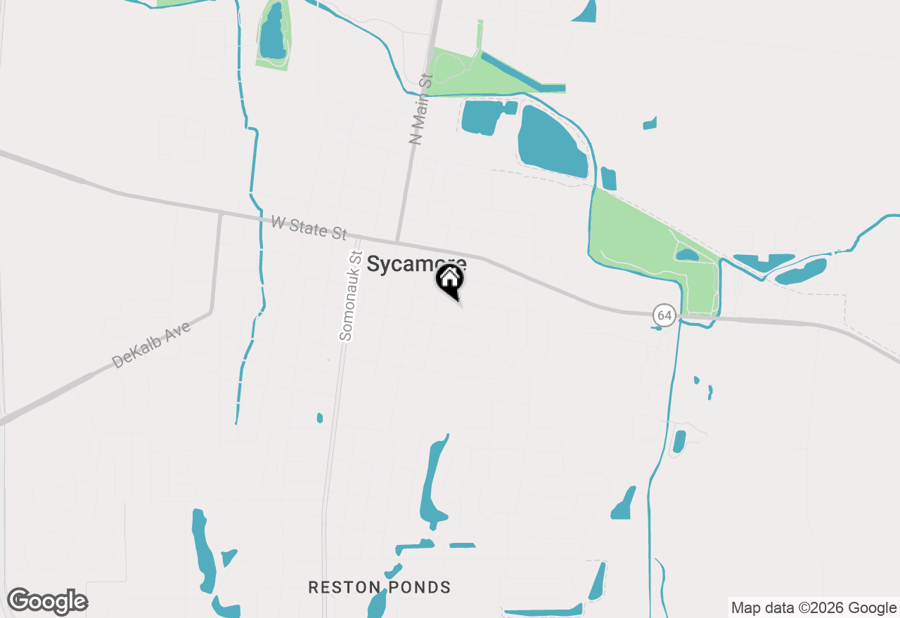 Map of 320 E High Street, Sycamore, IL 60178