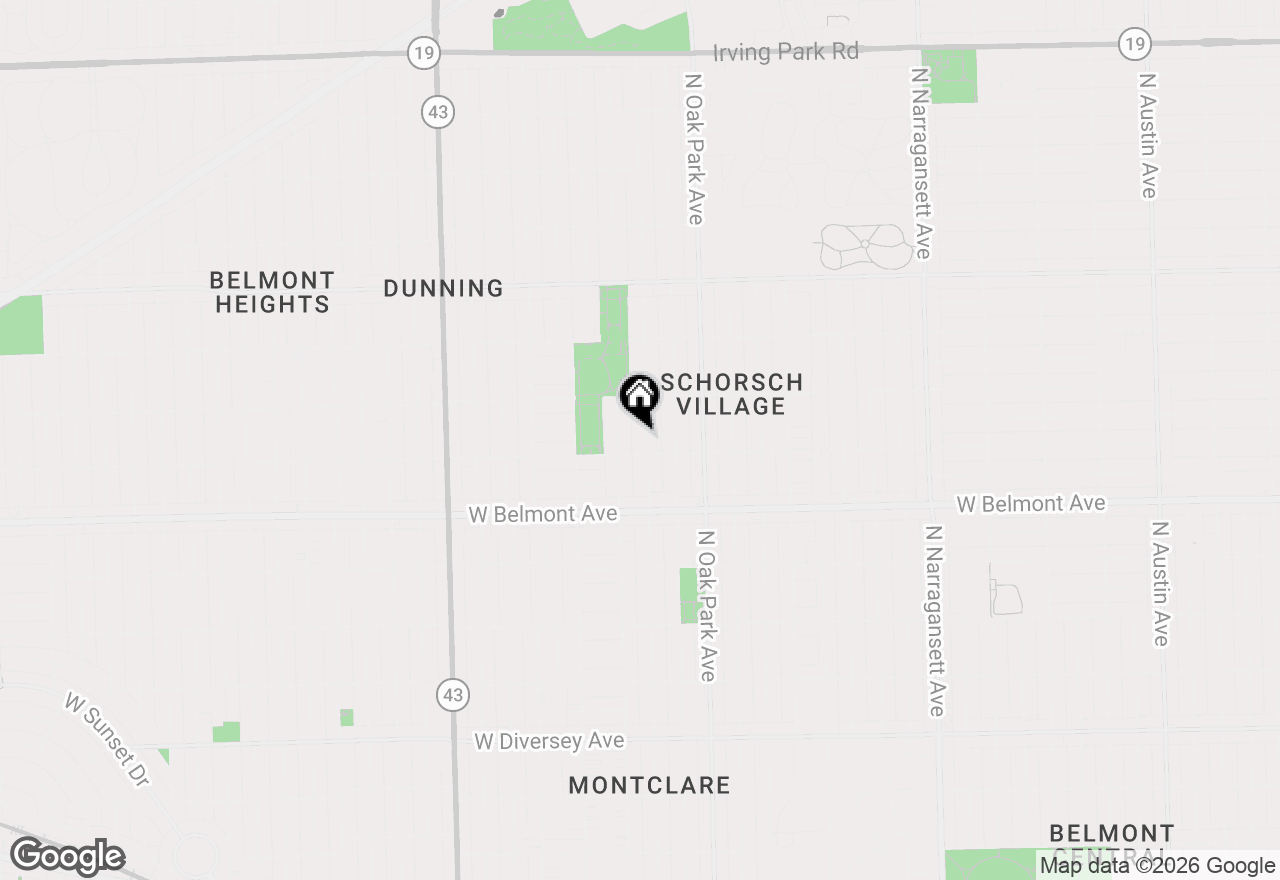 Map of 3312 N New England Avenue, Chicago, IL 60634