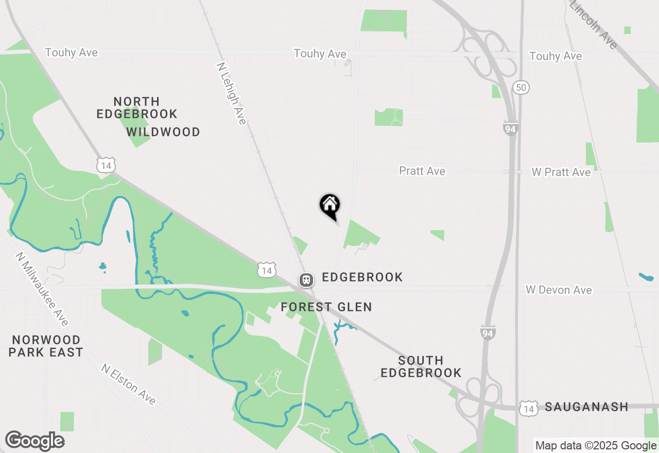 Map of 6632 N Sioux Avenue, Chicago, IL 60646