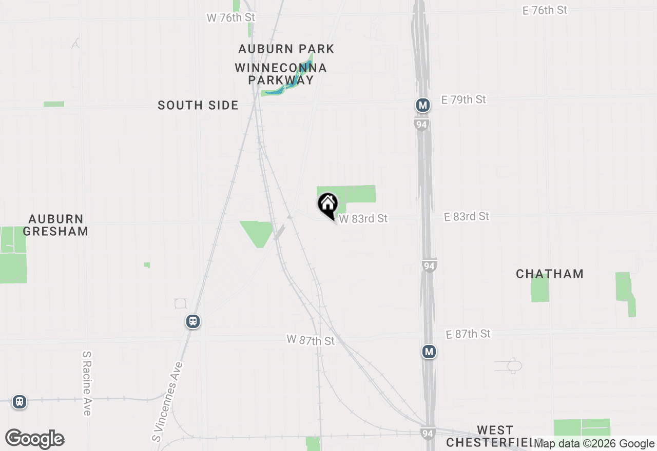 Map of 201 W 83rd Street, Chicago, IL 60620