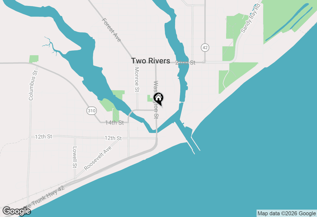 Map of Lt99 53 Acres Sandy Bay Highlands, Two Rivers, WI 54241