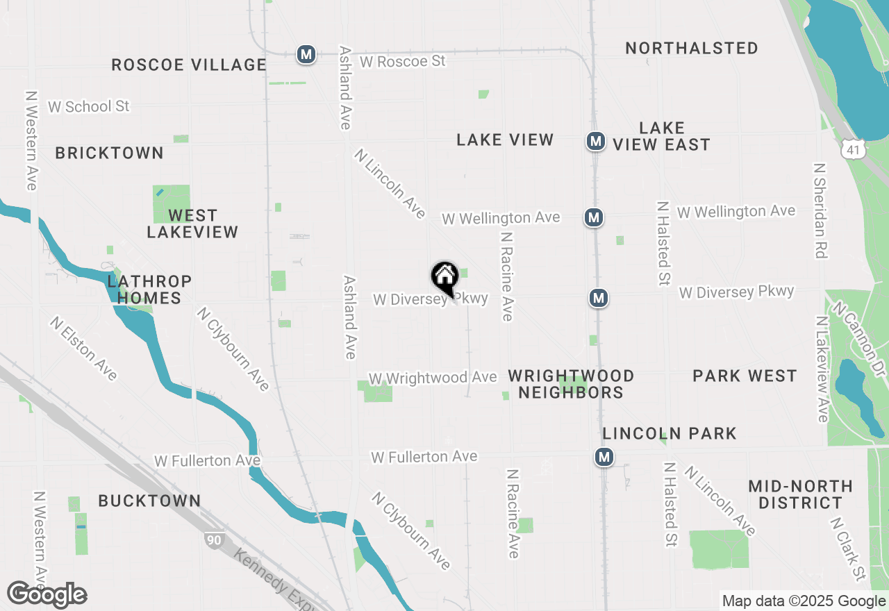 Map of 2750 N Wayne Avenue #G, Chicago, IL 60614