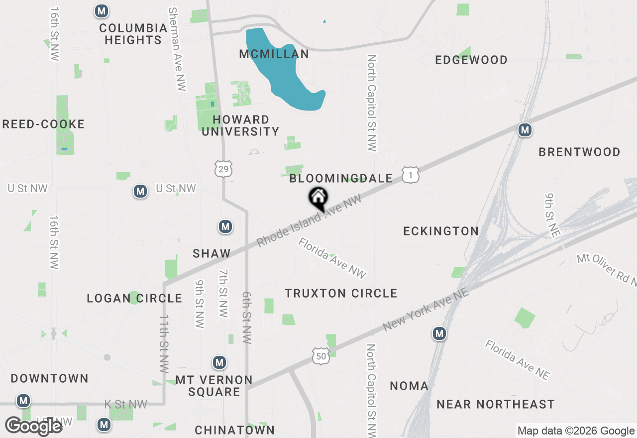 Map of 150 Rhode Island Avenue Nw #102, Washington, DC 20001