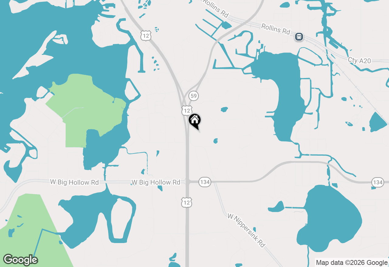 Map of (Address confidential), Fox Lake, Illinois 60020