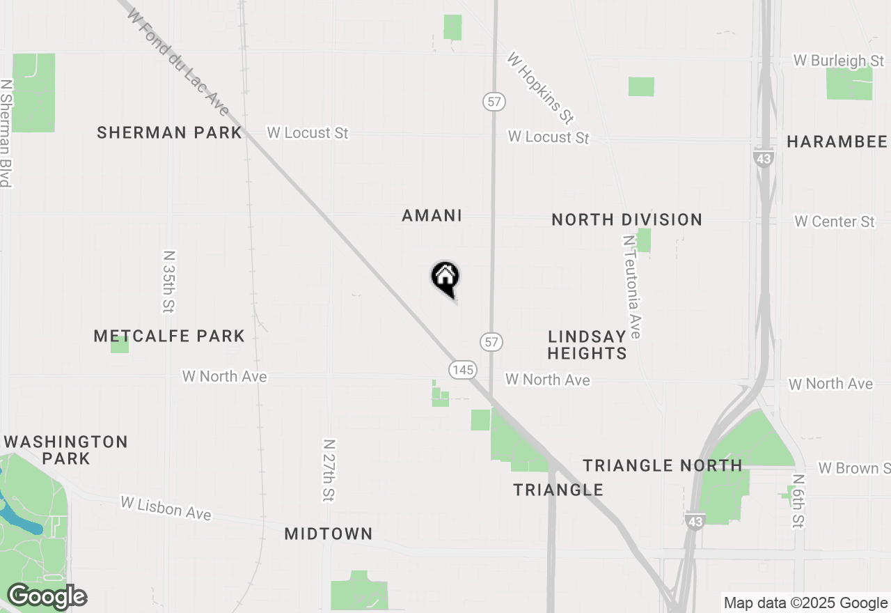 Map of 2463 N 22nd St, Milwaukee, WI 53206