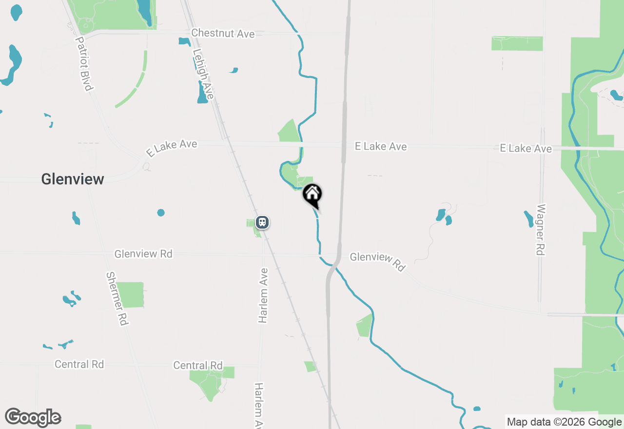 Map of (Address confidential), Glenview, Illinois 60025