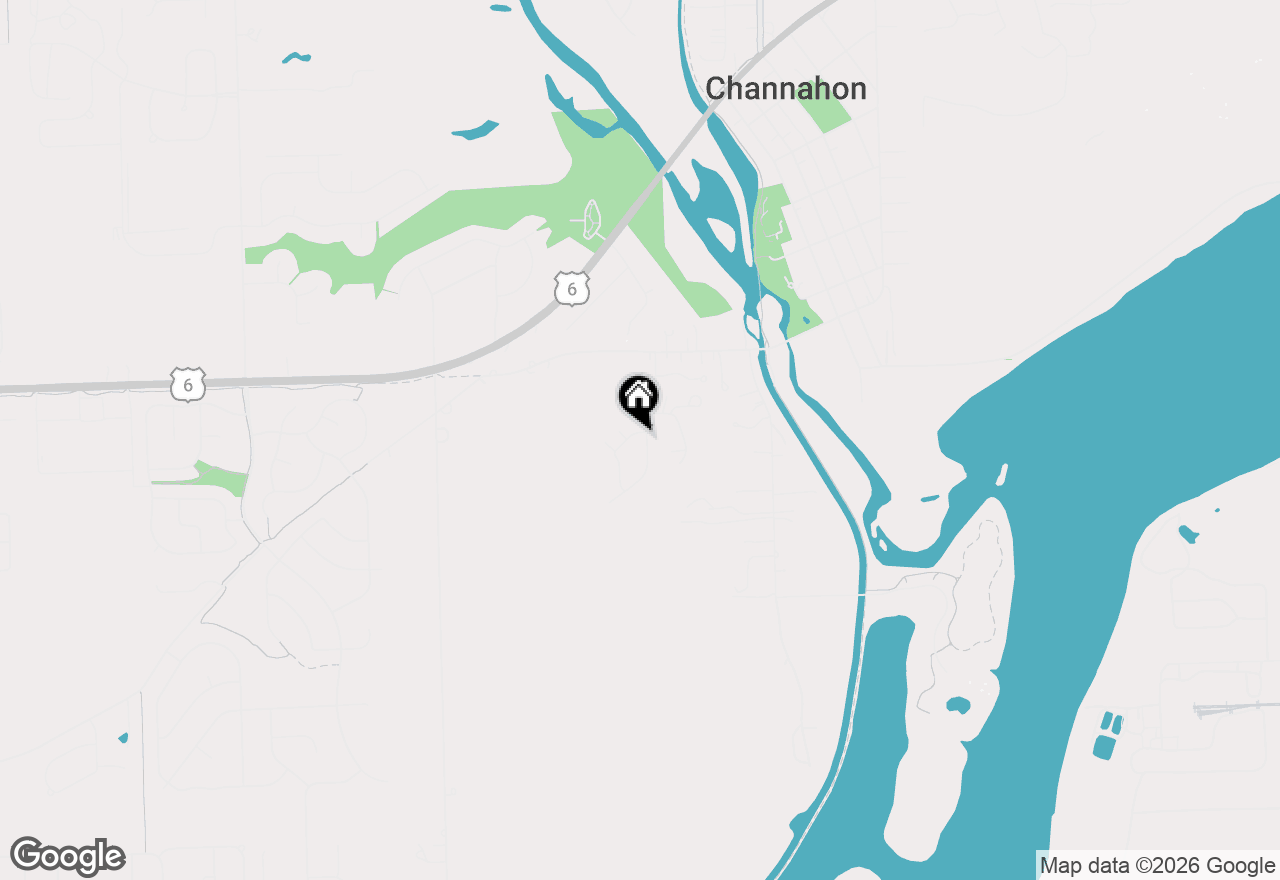 Map of 25610 S Parkside Drive, Channahon, IL 60410