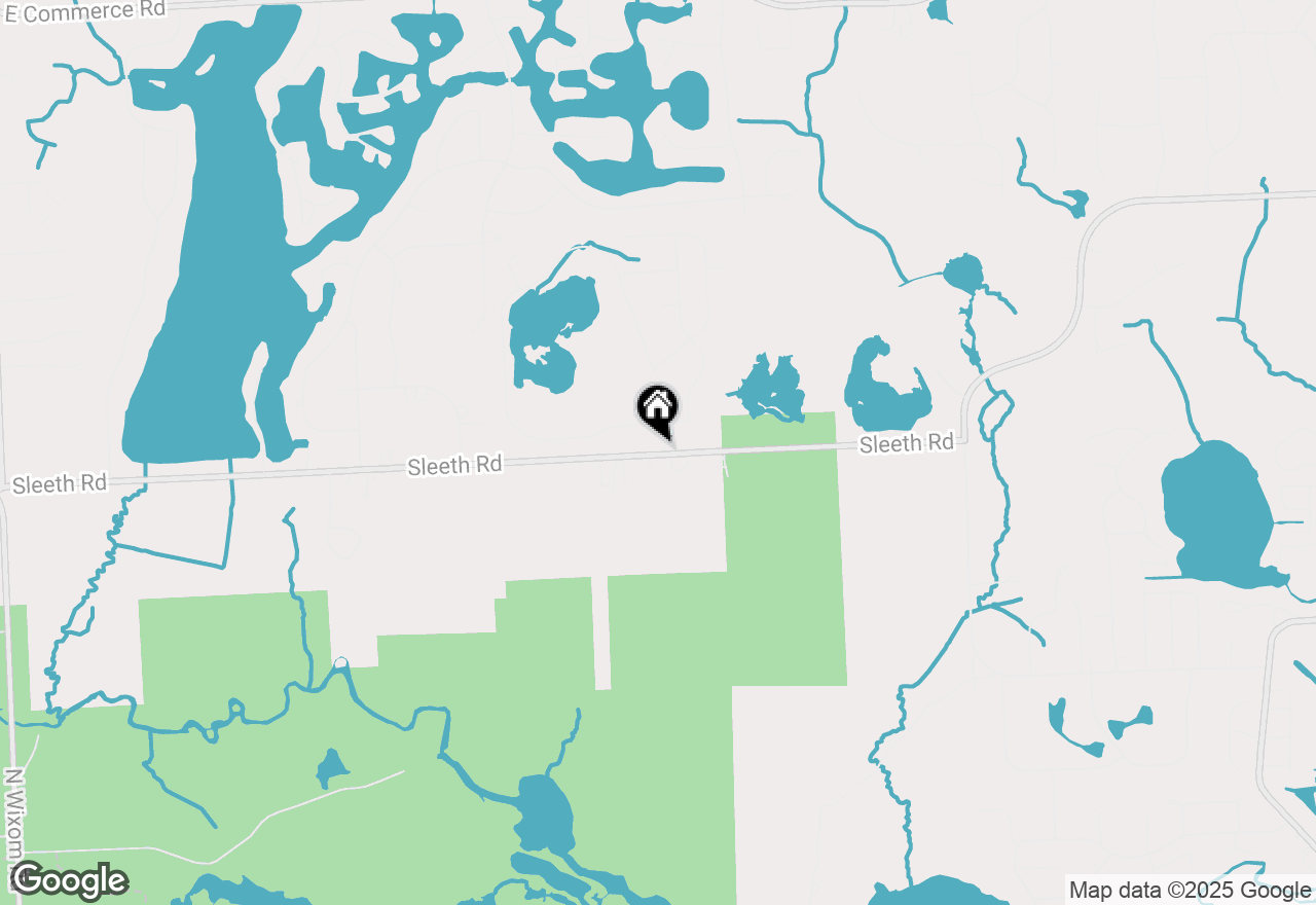 Map of 2500 Crystal Lake Drive, Commerce Twp, MI 48382