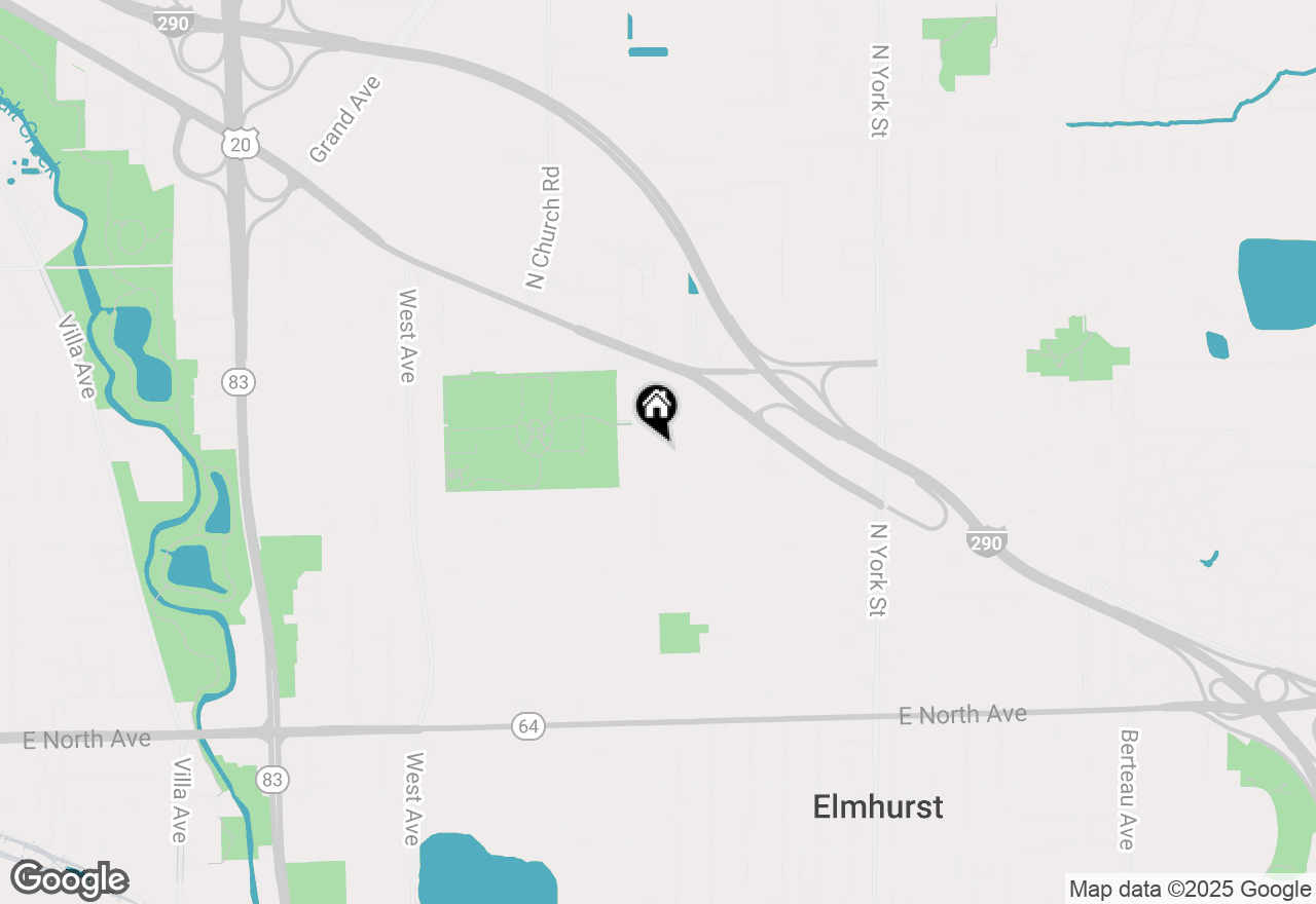 Map of 530 N Myrtle Avenue, Elmhurst, IL 60126