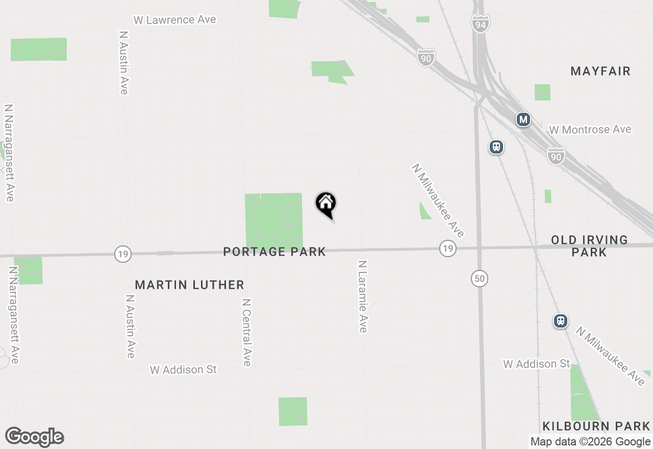 Map of 5311 W Belle Plaine Avenue, Chicago, IL 60641