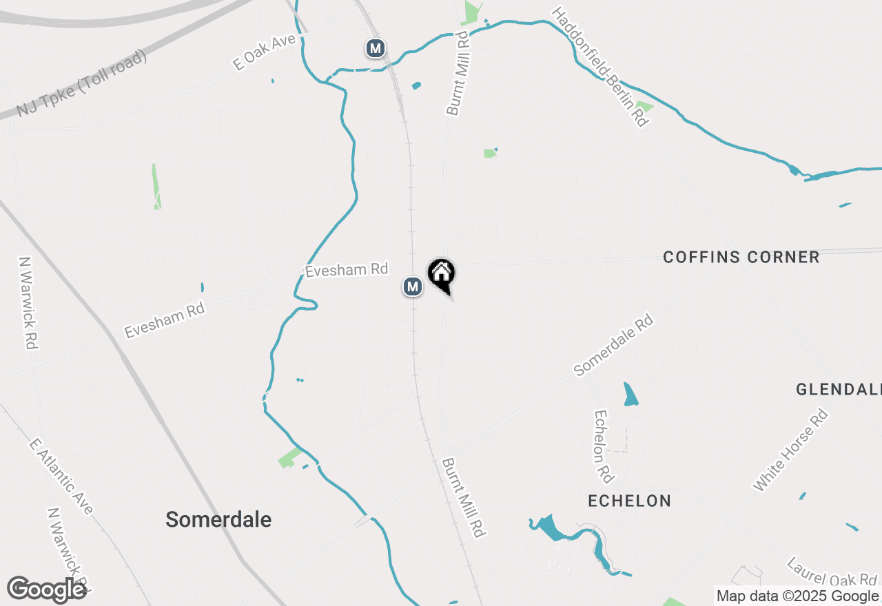 Map of 102 Burnt Mill, Voorhees, NJ 08043