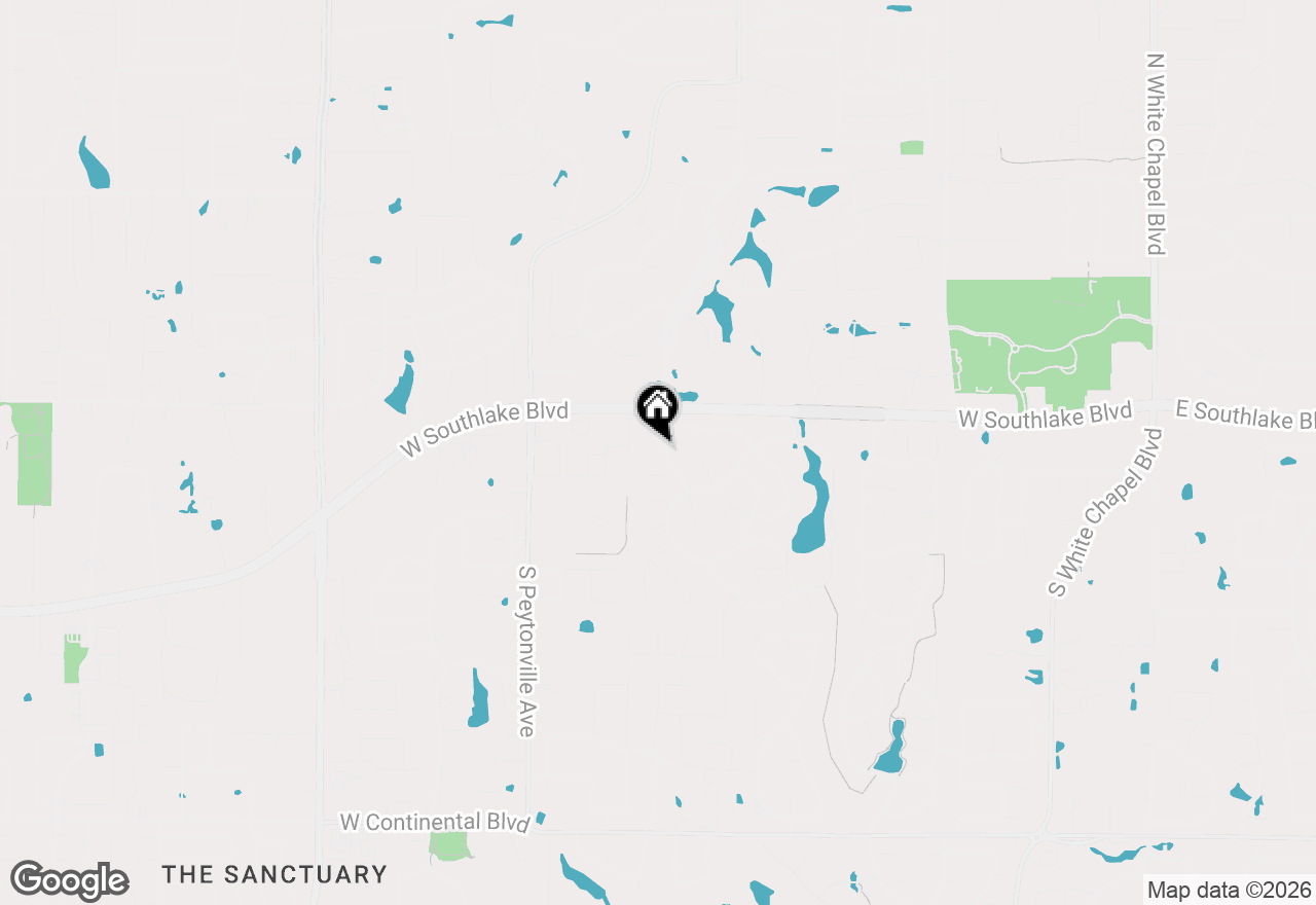 Map of 108 Waterford Drive, Southlake, TX 76092