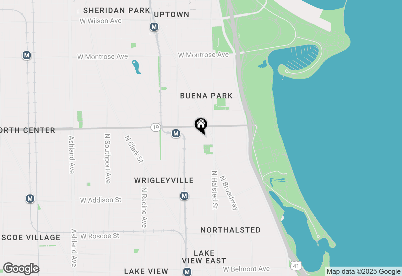 Map of 837 W Dakin Street #3, Chicago, IL 60613