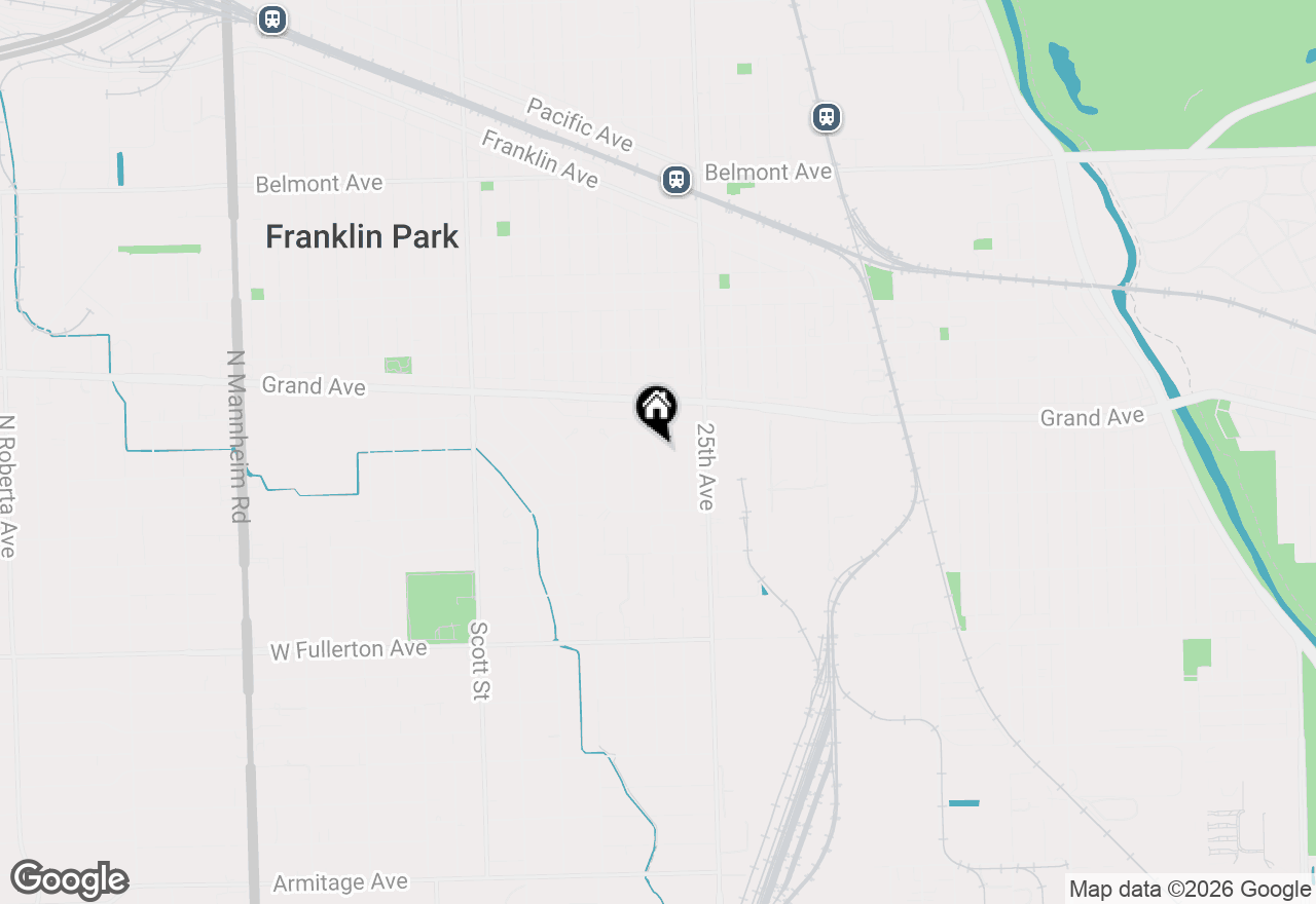 Map of 2709 Calwagner Street, Franklin Park, IL 60131