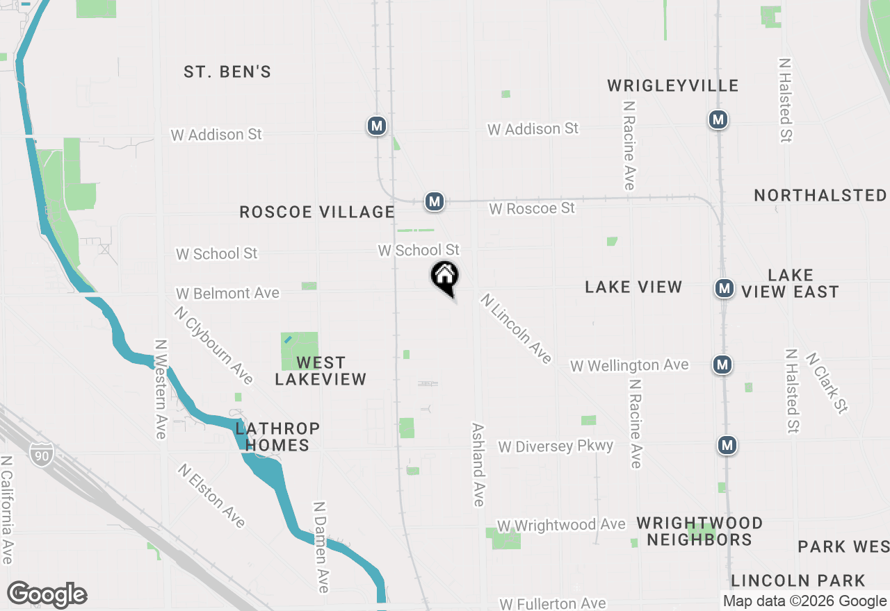 Map of 1648 W Fletcher Street, Chicago, IL 60657