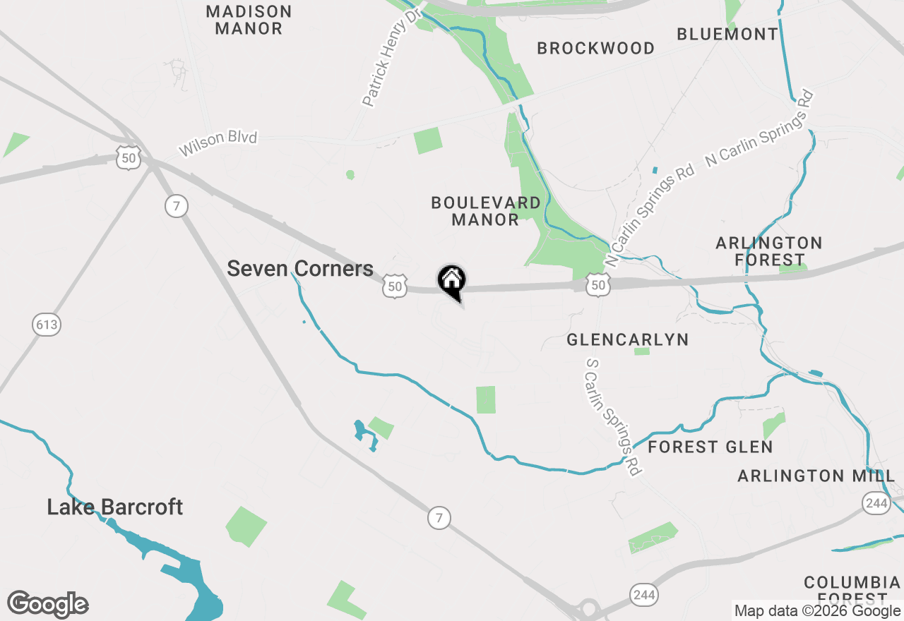 Map of 6001 Arlington Boulevard #307, Falls Church, VA 22044