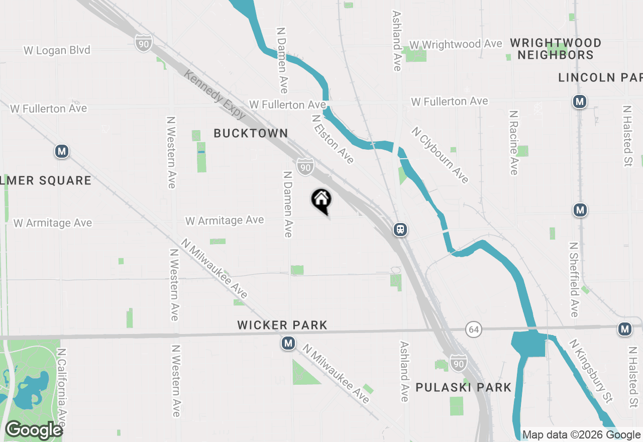 Map of 1855 W Armitage Avenue #2, Chicago, IL 60622