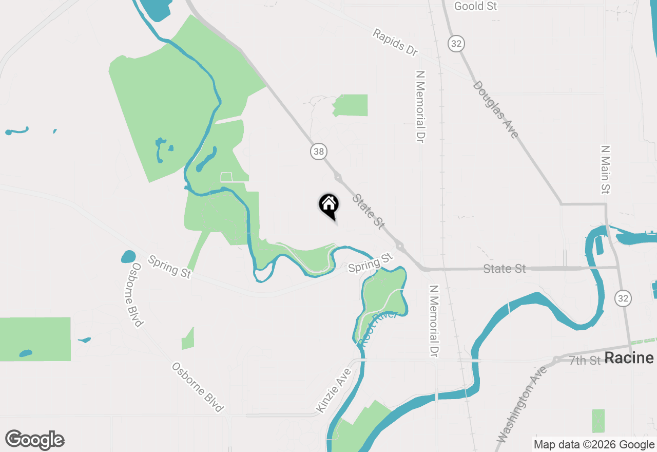 Map of 1115 Lewis St, Racine, WI 53404