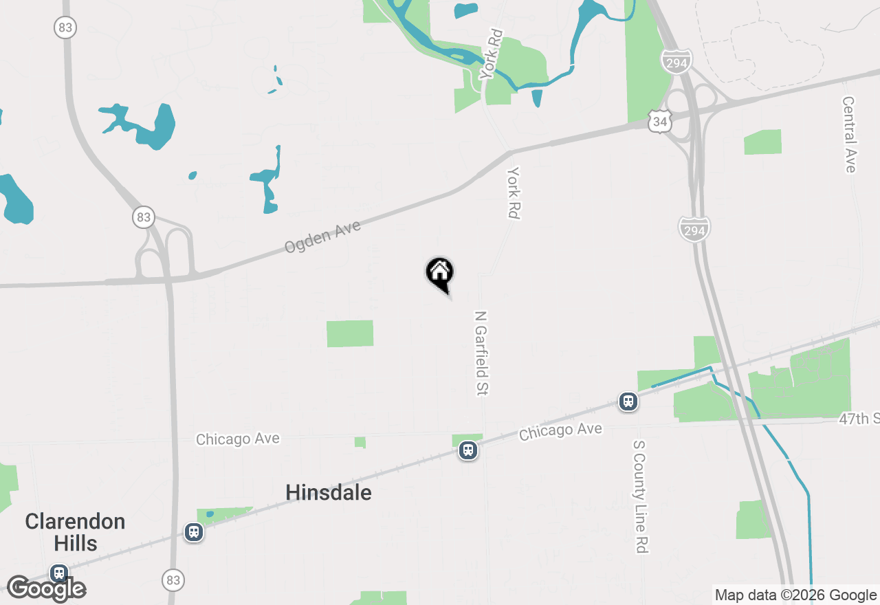 Map of 420 N Washington Street, Hinsdale, IL 60521