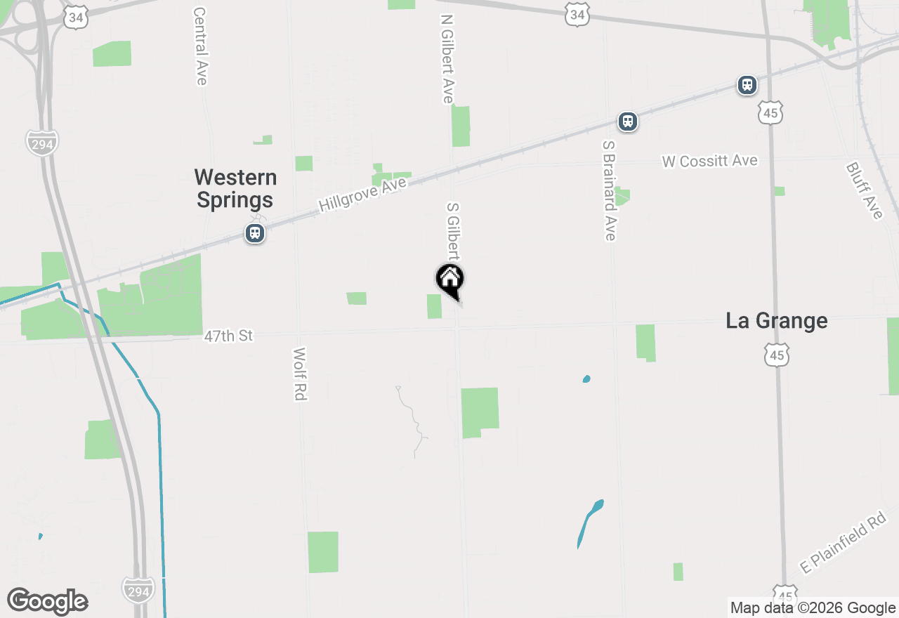 Map of 4622 Gilbert Avenue, Western Springs, IL 60558