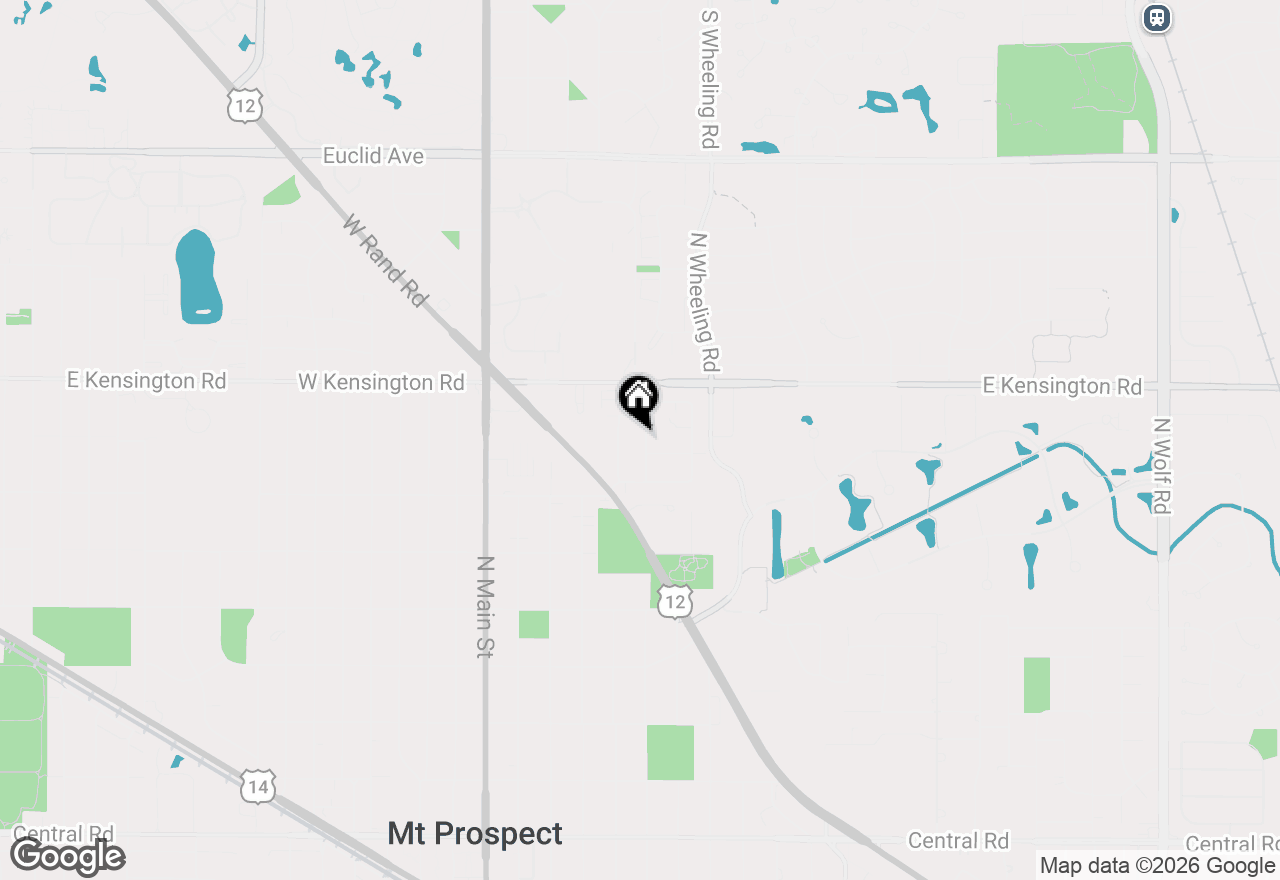 Map of 704 N Wilshire Drive, Mount Prospect, IL 60056