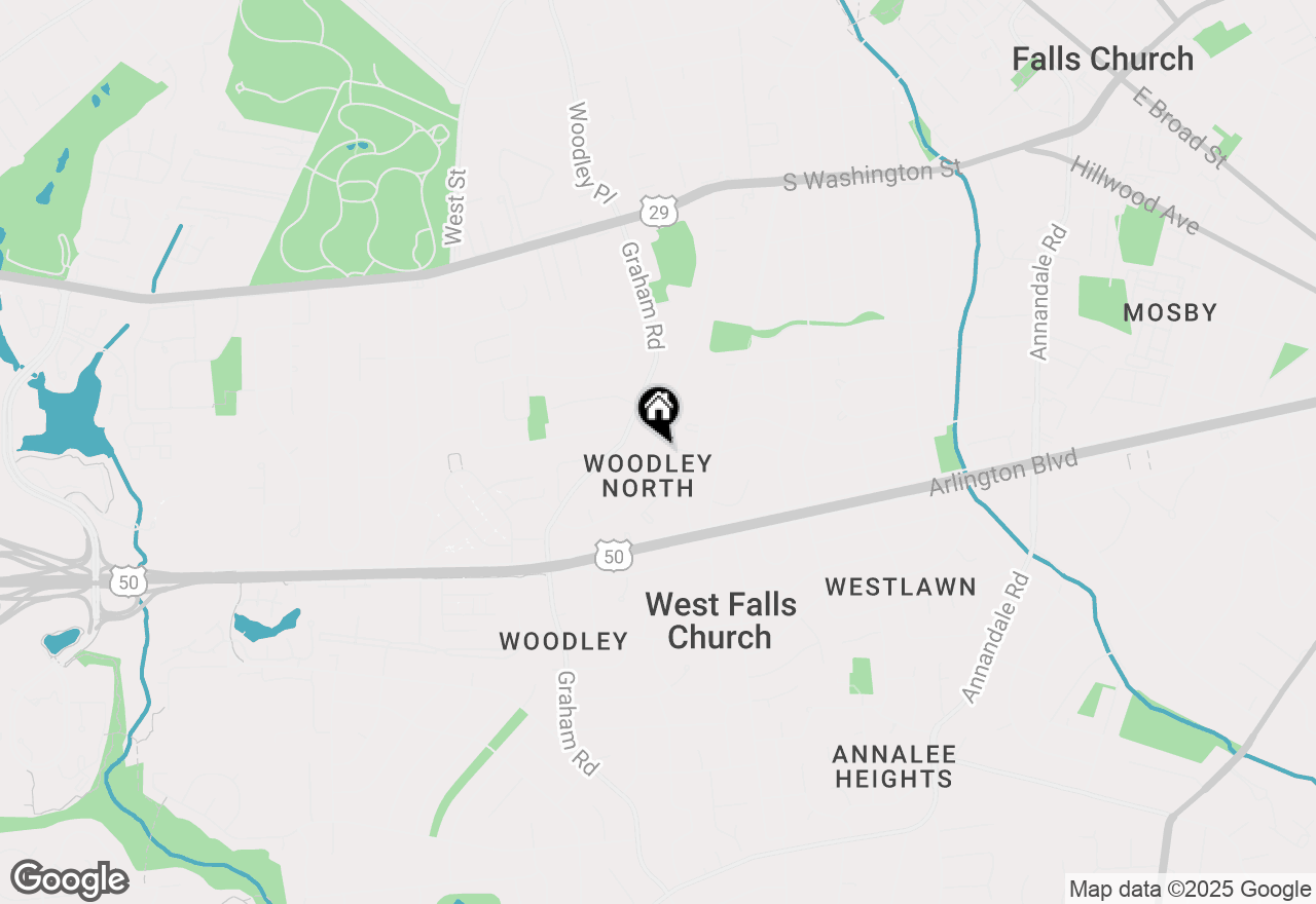 Map of 2951 Rosemary Lane, Falls Church, VA 22042