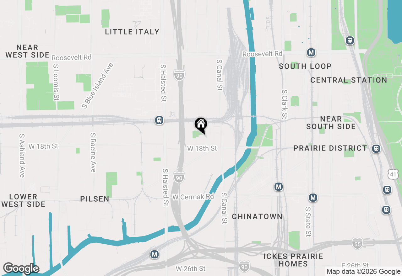 Map of 1701 S Jefferson Street, Chicago, IL 60616