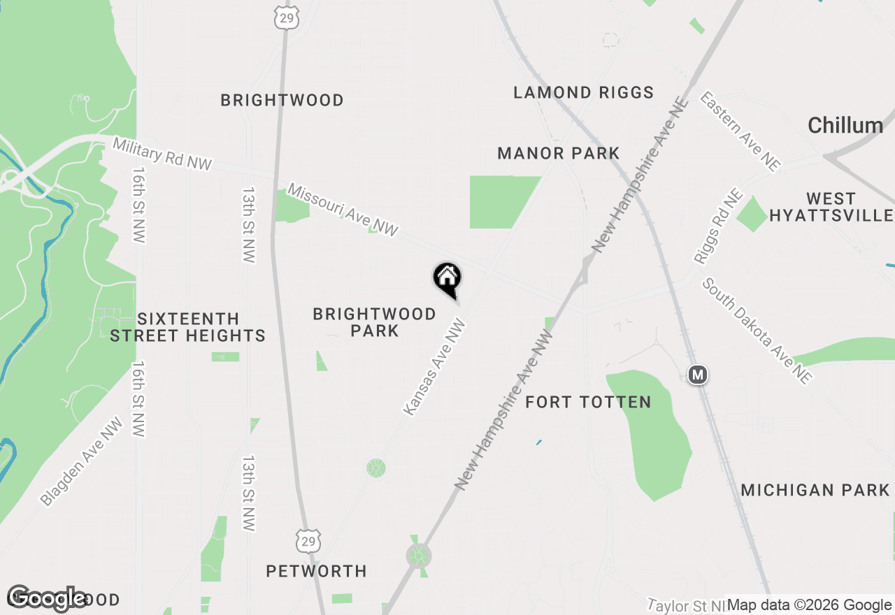 Map of 5319 4th Street Nw, Washington, DC 20011