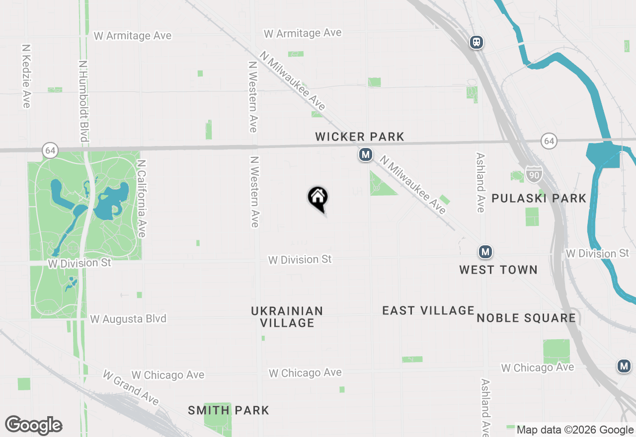 Map of 2151 W Evergreen Avenue #101, Chicago, IL 60622