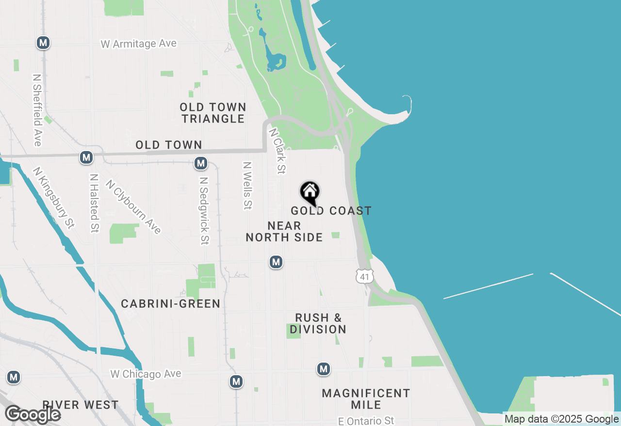 Map of 1340 N State Parkway #1N, Chicago, IL 60610