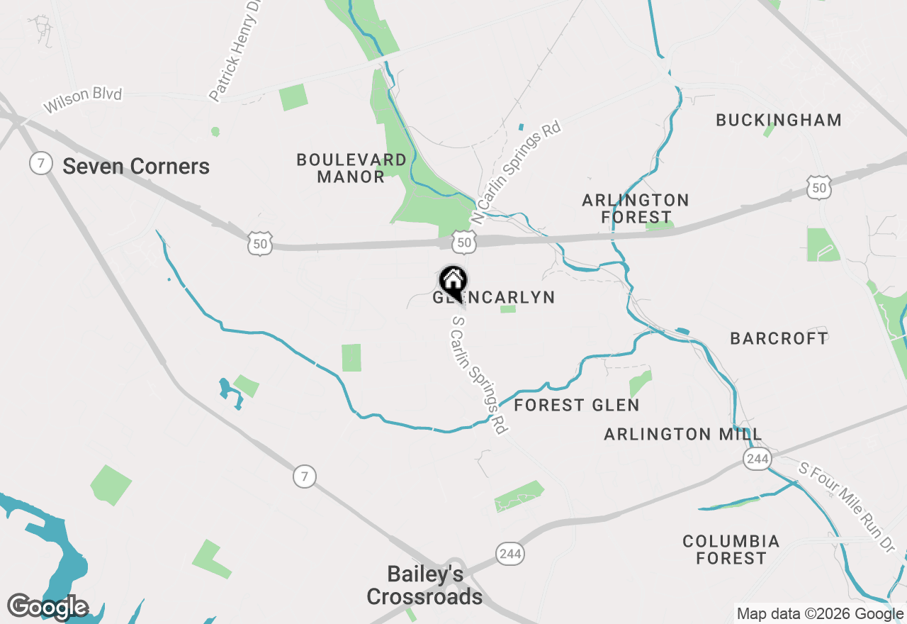 Map of 5906 3rd Street S, Arlington, VA 22204