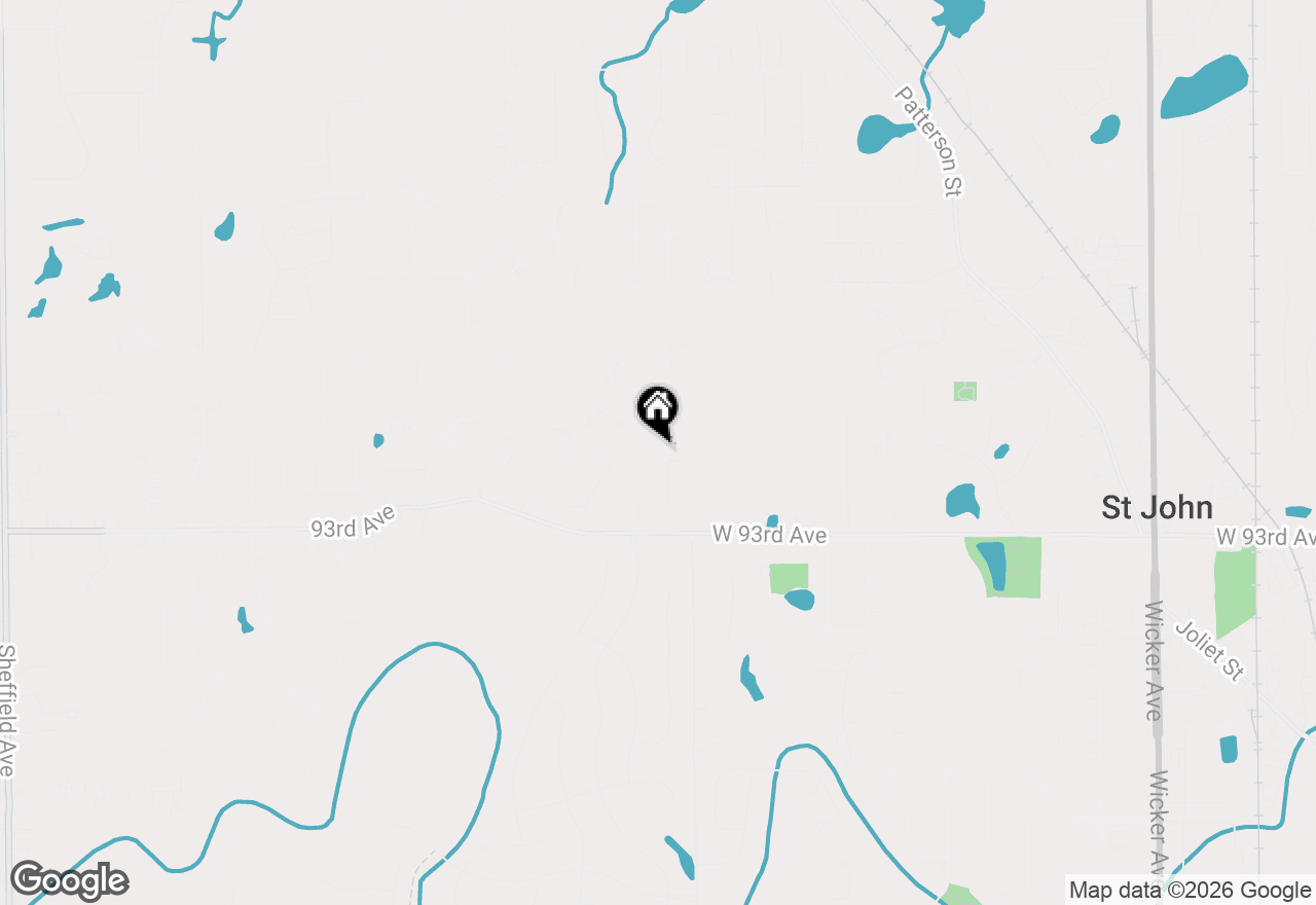 Map of 12900 W 92nd Avenue, St. John, IN 46373