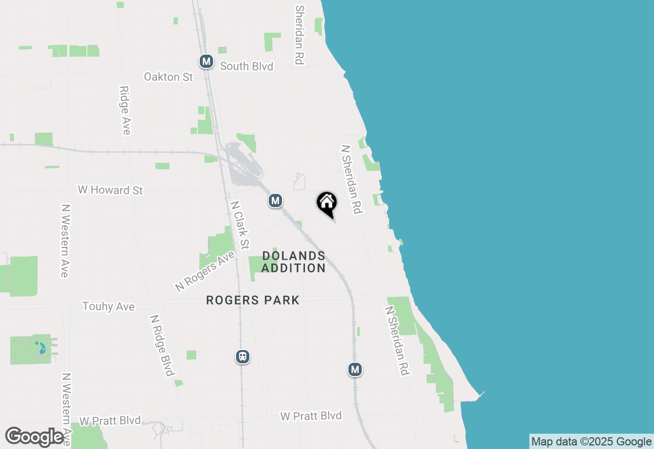 Map of 7450 N Greenview Avenue #74, Chicago, IL 60626