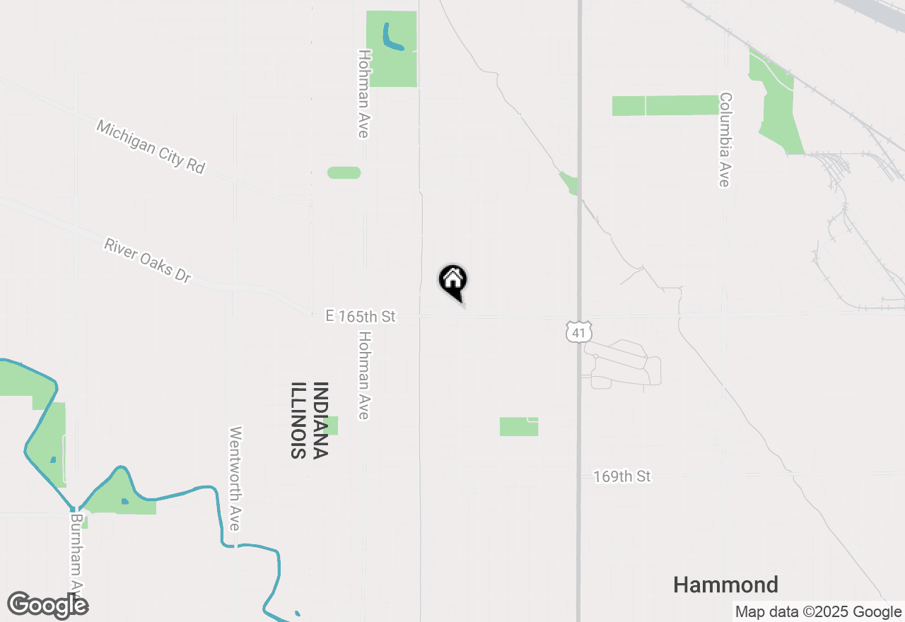 Map of 515 165th Street, Hammond, IN 46324
