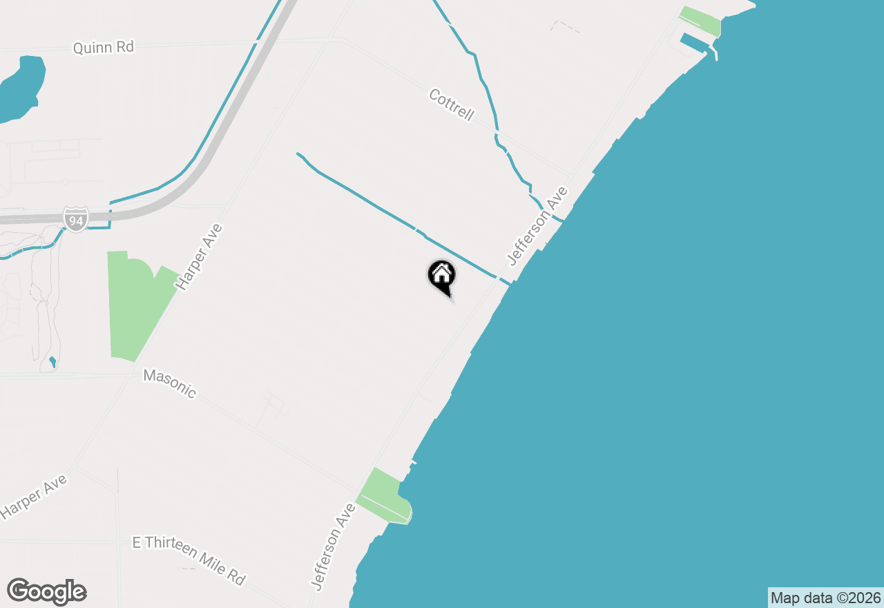 Map of 23831 Deziel Street, Saint Clair Shores, MI 48082
