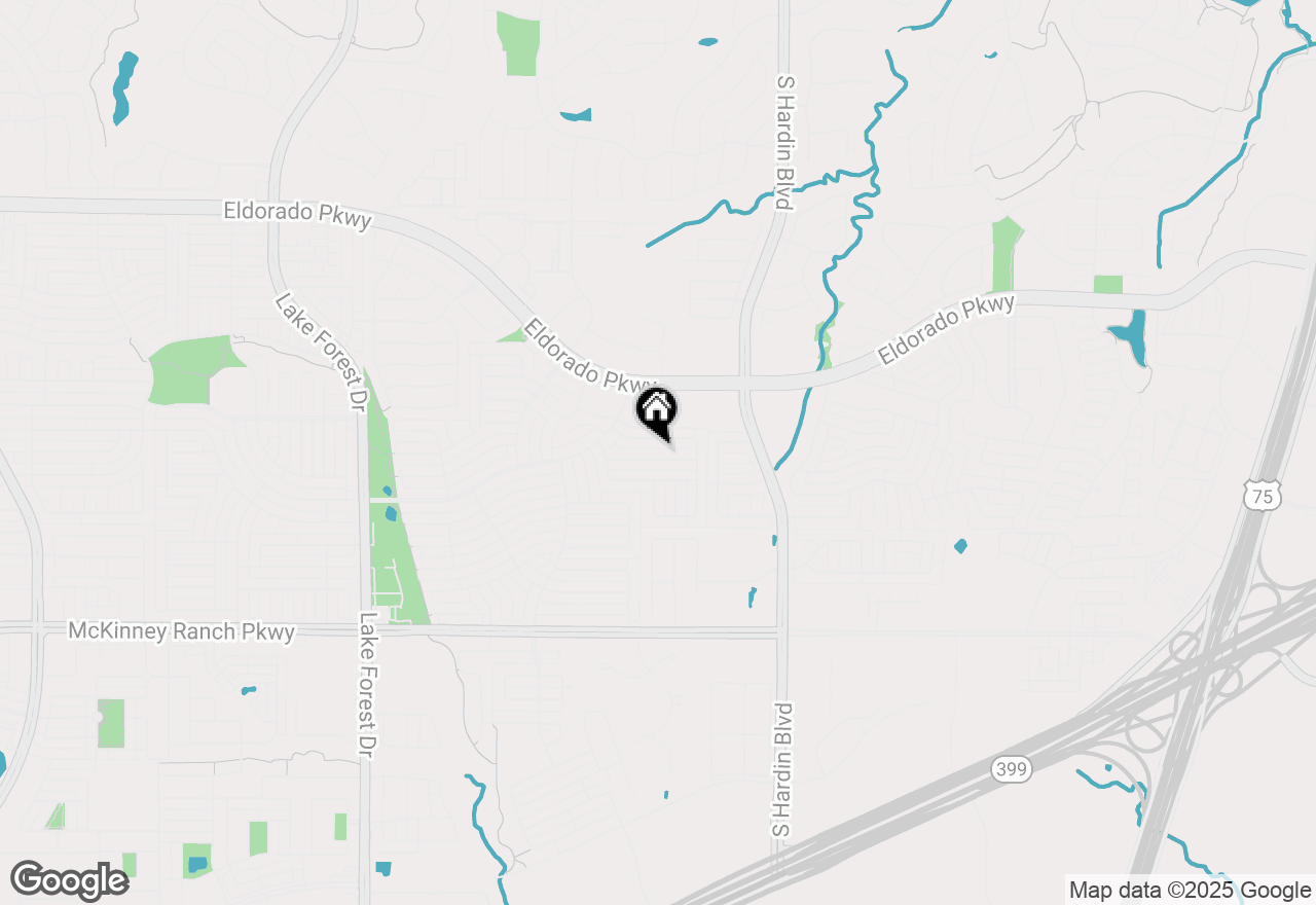 Map of 4418 Santa Fe Lane, Mckinney, TX 75070