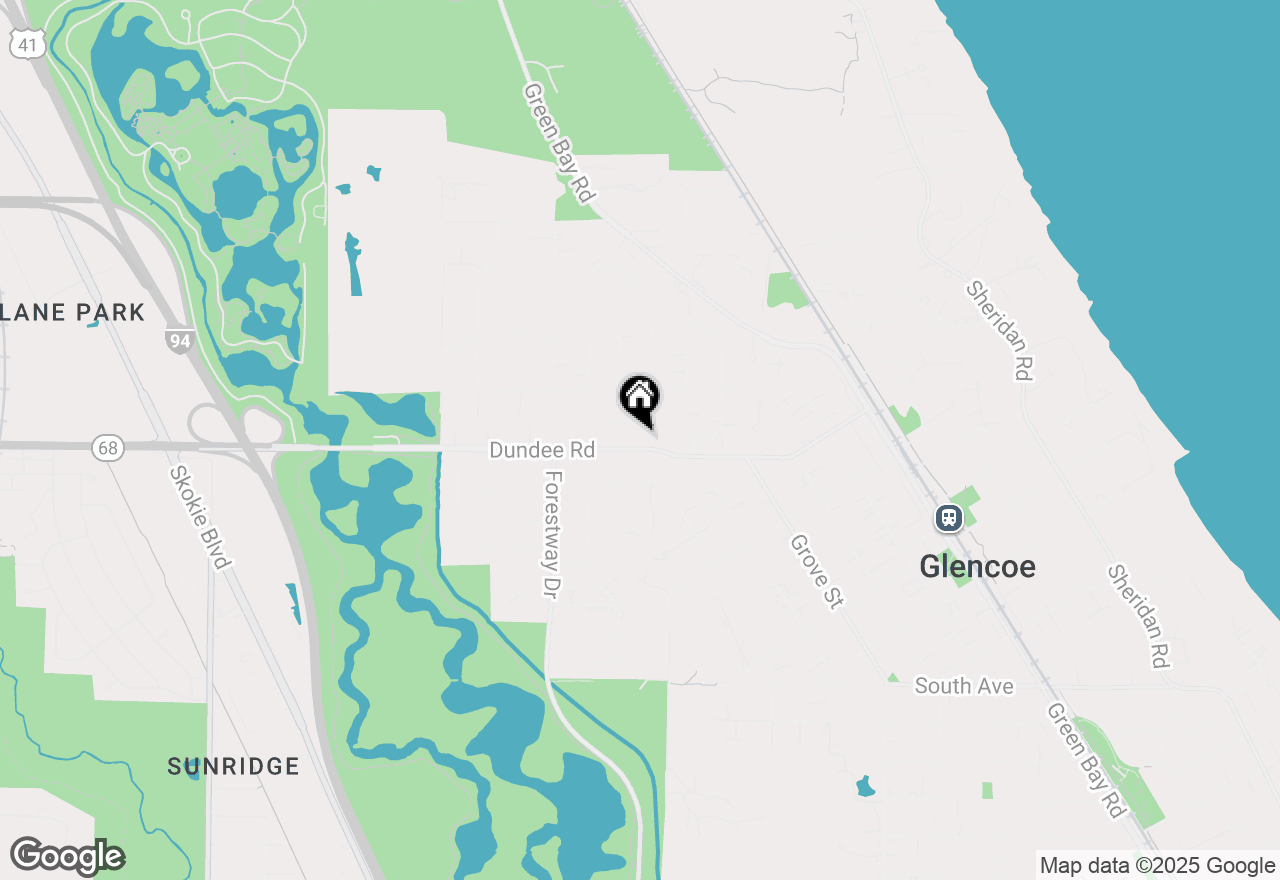 Map of 551 Dundee Road, Glencoe, IL 60022