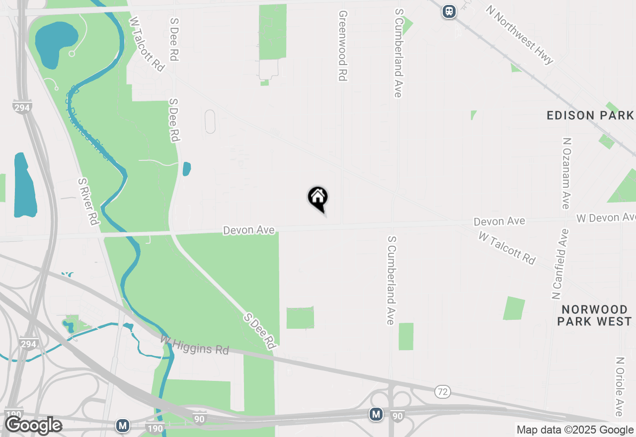 Map of (Address confidential), Park Ridge, Illinois 60068