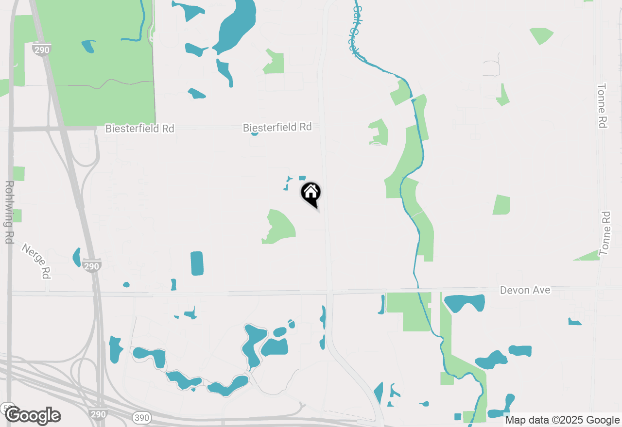 Map of 134 Tottenham Lane, Elk Grove Village, IL 60007