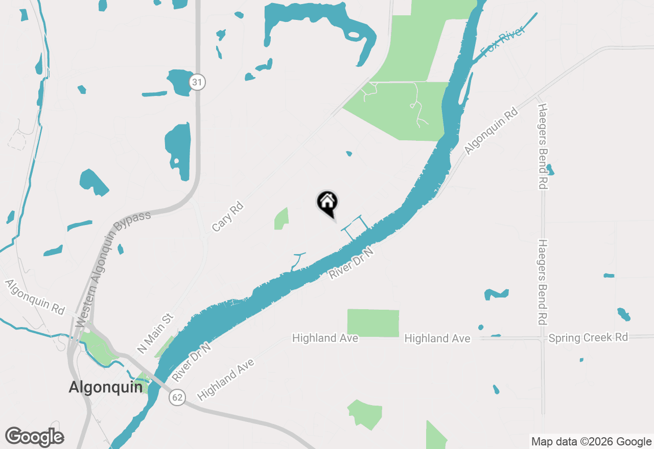 Map of 1414 N Harrison Street, Algonquin, IL 60102