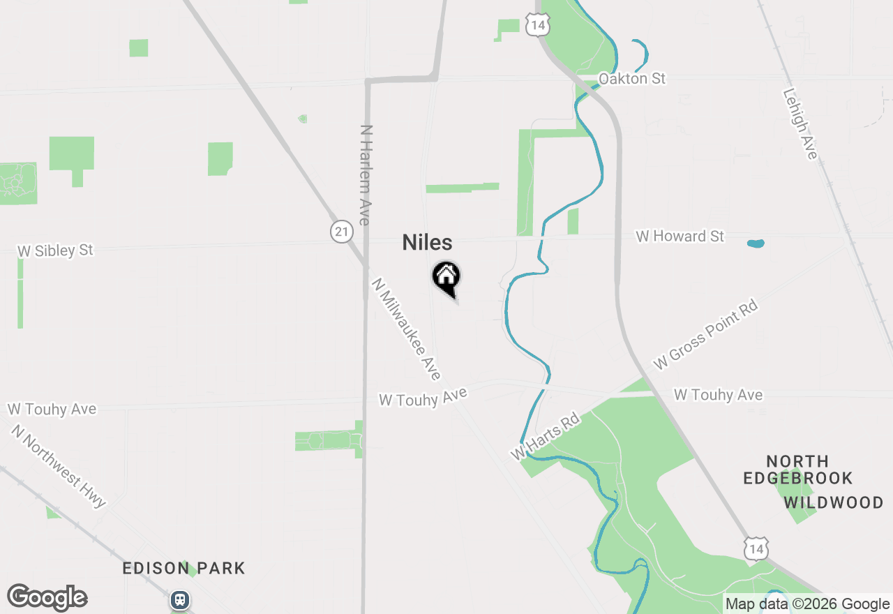 Map of 7017 W Jarvis Avenue, Niles, IL 60714